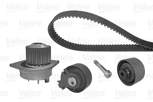водна помпа+ к-кт ангренажен ремък VALEO 614569