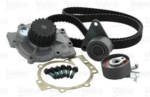 водна помпа+ к-кт ангренажен ремък VALEO 614579