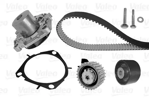 водна помпа+ к-кт ангренажен ремък VALEO 614589
