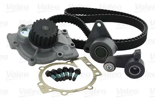 водна помпа+ к-кт ангренажен ремък VALEO 614597