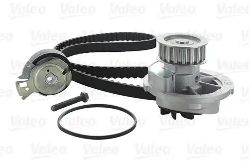 водна помпа+ к-кт ангренажен ремък VALEO 614608