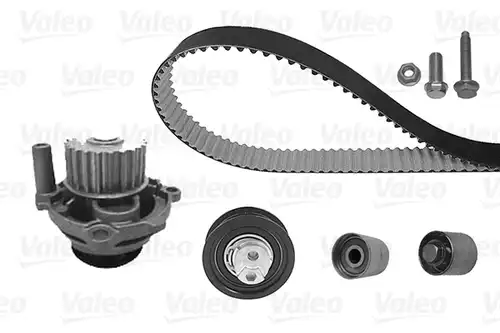 водна помпа+ к-кт ангренажен ремък VALEO 614620