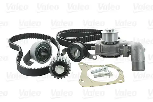 водна помпа+ к-кт ангренажен ремък VALEO 614629