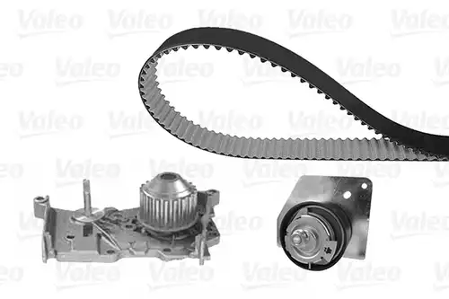 водна помпа+ к-кт ангренажен ремък VALEO 614639