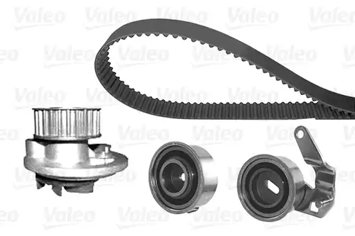 водна помпа+ к-кт ангренажен ремък VALEO 614642