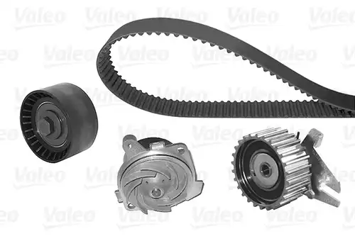 водна помпа+ к-кт ангренажен ремък VALEO 614644