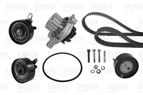 водна помпа+ к-кт ангренажен ремък VALEO 614646