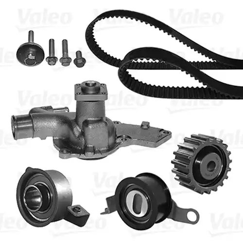 водна помпа+ к-кт ангренажен ремък VALEO 614649