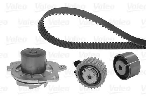 водна помпа+ к-кт ангренажен ремък VALEO 614654