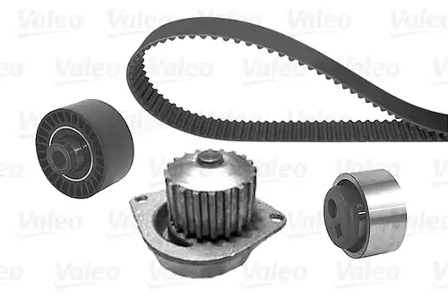водна помпа+ к-кт ангренажен ремък VALEO 614656