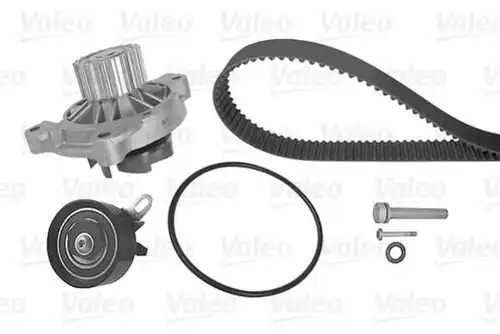 водна помпа+ к-кт ангренажен ремък VALEO 614669