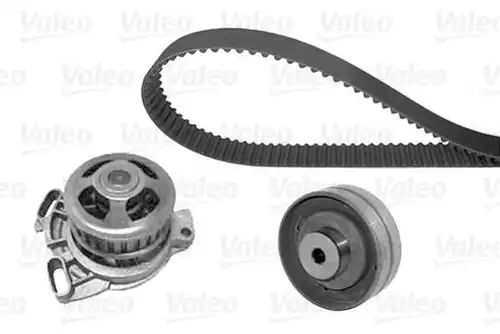 водна помпа+ к-кт ангренажен ремък VALEO 614692