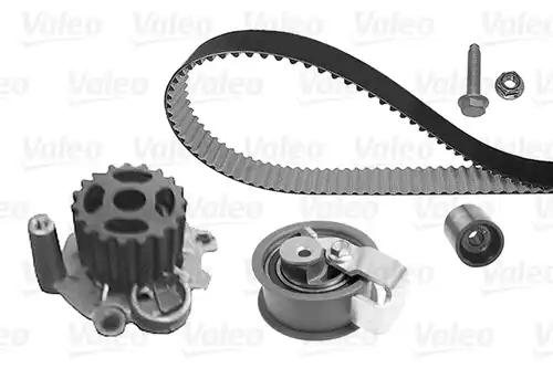водна помпа+ к-кт ангренажен ремък VALEO 614699