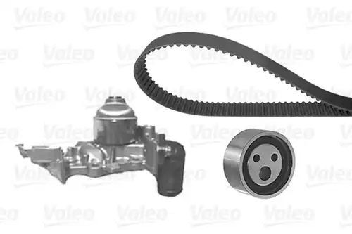 водна помпа+ к-кт ангренажен ремък VALEO 614702