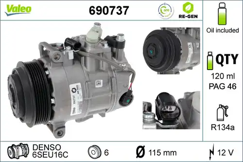 компресор за климатик VALEO 690737