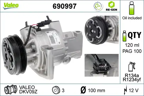 компресор за климатик VALEO 690997