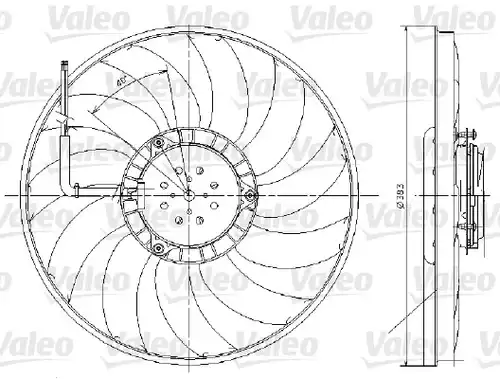 вентилатор, охлаждане на двигателя VALEO 696017