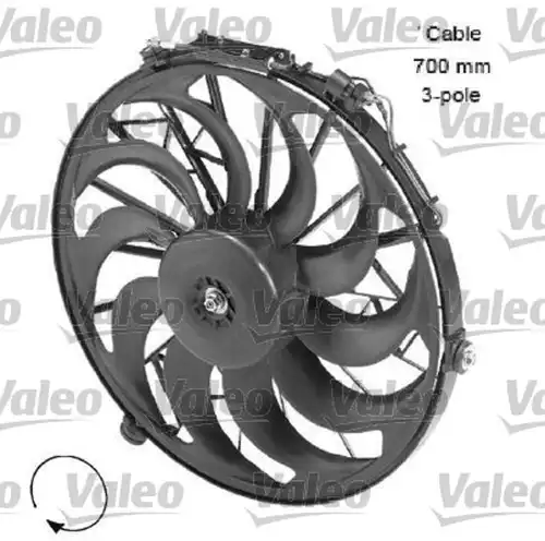 вентилатор, охлаждане на двигателя VALEO 696058