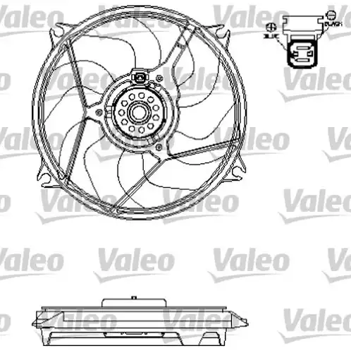 вентилатор, охлаждане на двигателя VALEO 696138