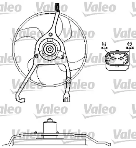 вентилатор, охлаждане на двигателя VALEO 696210