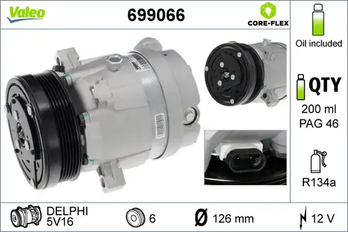 компресор за климатик VALEO 699066