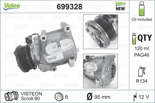 компресор за климатик VALEO 699328