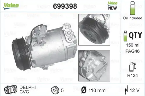 компресор за климатик VALEO 699398