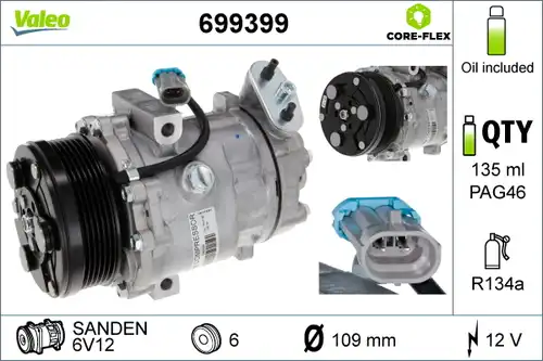 компресор за климатик VALEO 699399