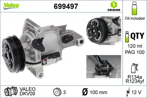 компресор за климатик VALEO 699497