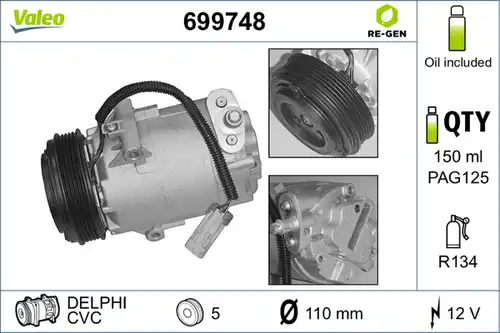 компресор за климатик VALEO 699748