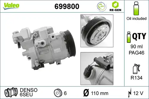 компресор за климатик VALEO 699800