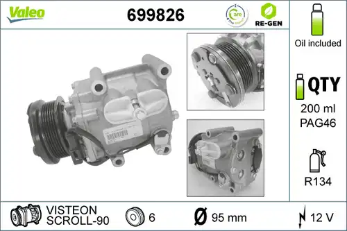 компресор за климатик VALEO 699826