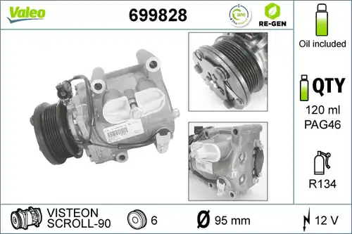 компресор за климатик VALEO 699828