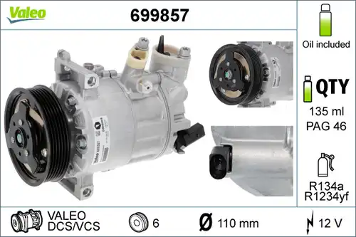 компресор за климатик VALEO 699857