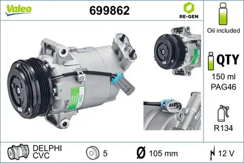 компресор за климатик VALEO 699862