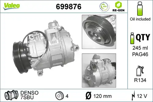 компресор за климатик VALEO 699876