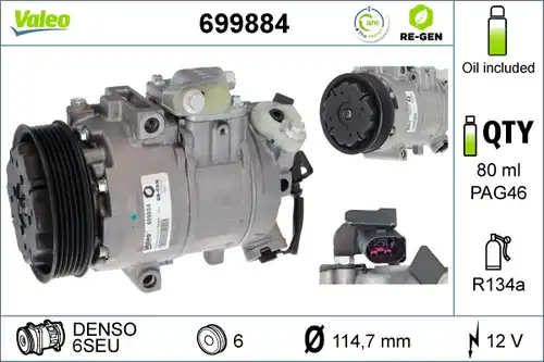компресор за климатик VALEO 699884