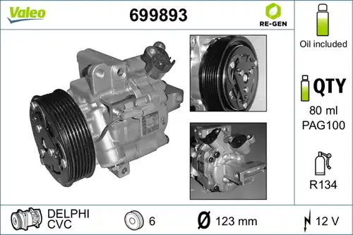 компресор за климатик VALEO 699893