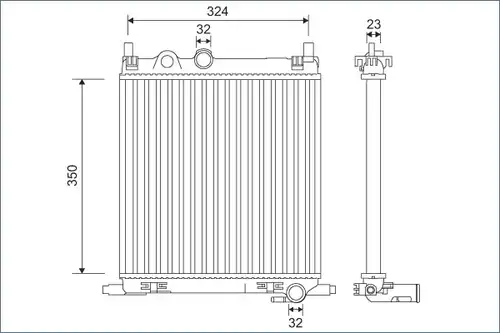 воден радиатор VALEO 701128