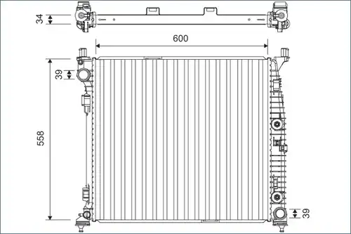 воден радиатор VALEO 701167