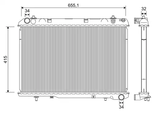 воден радиатор VALEO 701275