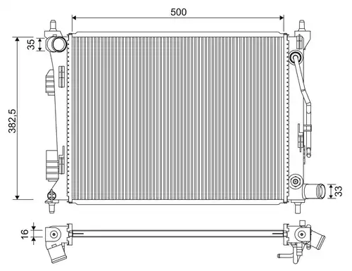 воден радиатор VALEO 701342