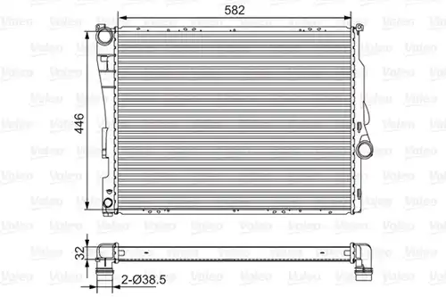 воден радиатор VALEO 701523