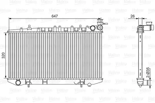 воден радиатор VALEO 701529