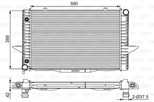 воден радиатор VALEO 701532