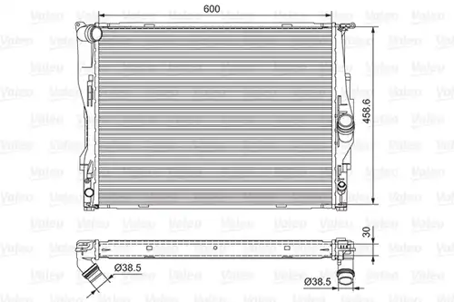 воден радиатор VALEO 701542