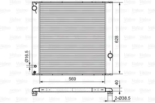 воден радиатор VALEO 701547