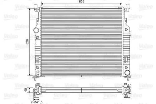 воден радиатор VALEO 701569