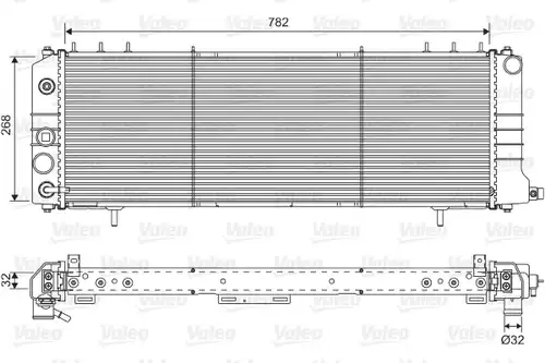 воден радиатор VALEO 701574