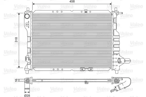 воден радиатор VALEO 701598